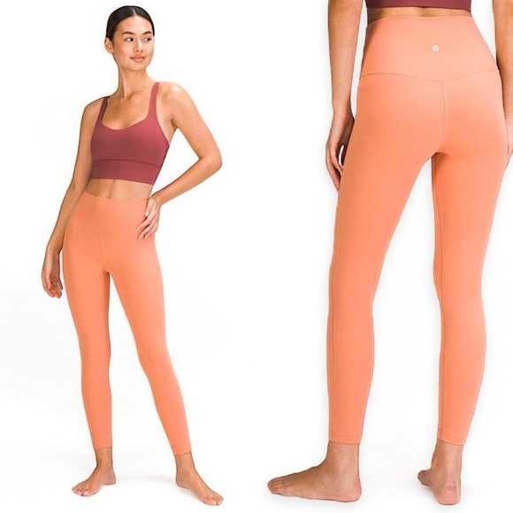 Lululemon Align High-Rise Pant 25" in Pink Savannah Size 4 - Picture 1 of 12